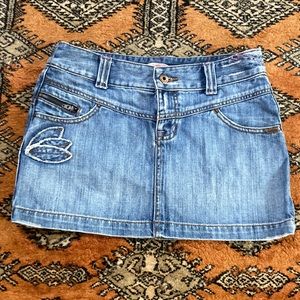 Billabong jean mini skirt